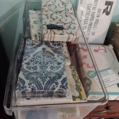 Collection of Decorative Napkins and Party Goods