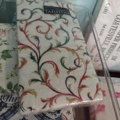 Collection of Decorative Napkins and Party Goods