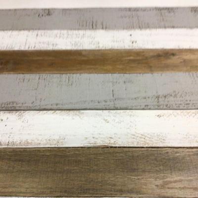 Wood Gray White Brown End Table or Coffee Table