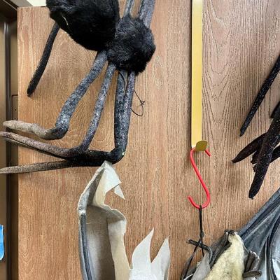 Halloween Decor Lot: Bats and Spiders