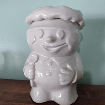 Vintage McCoy 'Bobby the Baker' Ceramic Cookie Jar with Lid- Approx 10" Tall