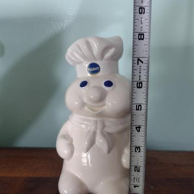Pillsbury Doughboy Ceramic Coin Bank- 1988- Approx 8" Tall- Needs Plug