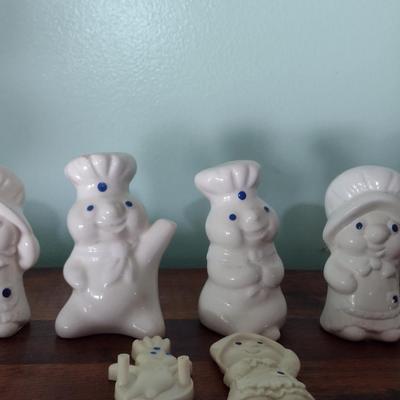 Pillsbury Doughboy Salt and Pepper Shakers and Magnets