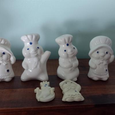 Pillsbury Doughboy Salt and Pepper Shakers and Magnets