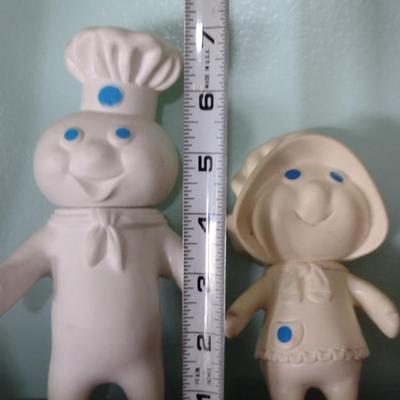 Three Vintage Vinyl Pillsbury Doughboy Dolls