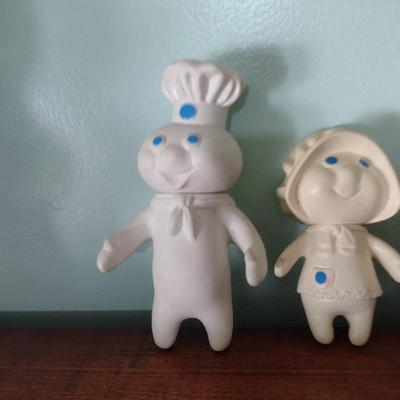 Three Vintage Vinyl Pillsbury Doughboy Dolls