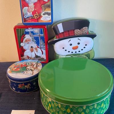 Christmas Tin Lot