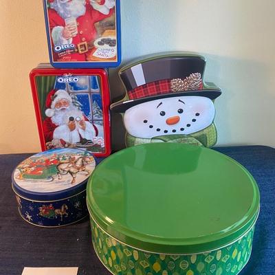 Christmas Tin Lot