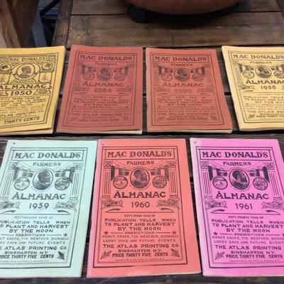 Mac Donald’s Farmers Almanac 1905’s and 1960’s