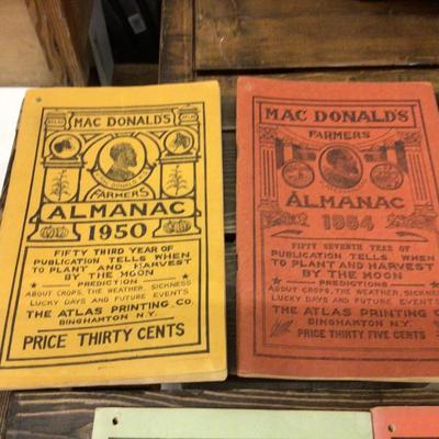 Mac Donald’s Farmers Almanac 1905’s and 1960’s