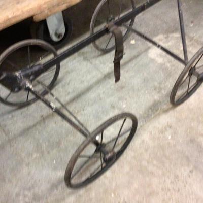 Metal Trolly Base On Wheels