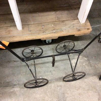 Metal Trolly Base On Wheels