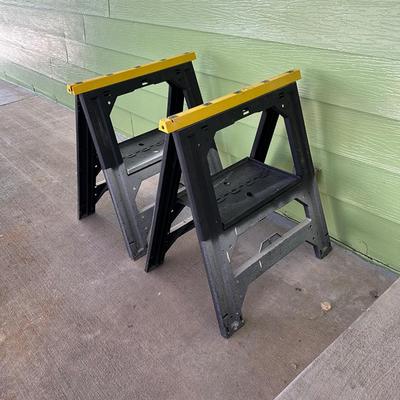276 PAIR FOLDING PLASTIC WORK HORSES