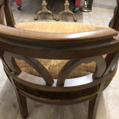 Great MCM Wood Brown Velvet Chair