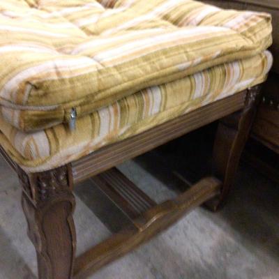 MCM Wood and Cloth Bench