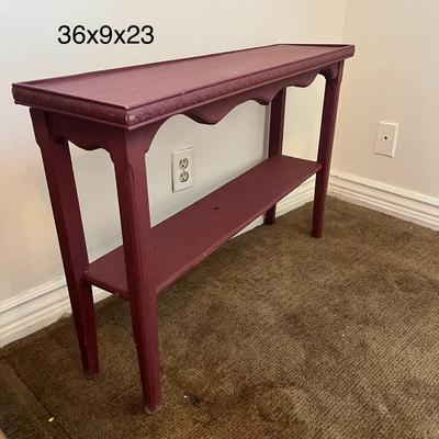 Rectangular Side Table with Shelf