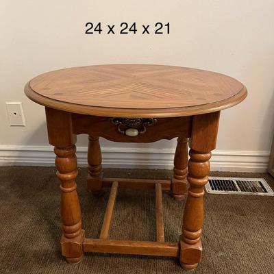 Wooden Round Table