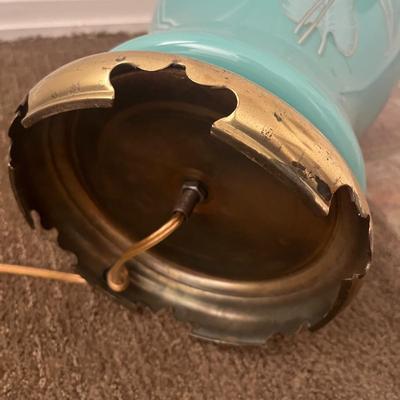 Blue Ginger Jar Shaped Lamp