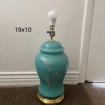 Blue Ginger Jar Shaped Lamp