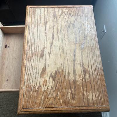 Wooden One Drawer Side Table