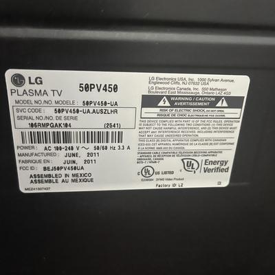 LG 50 Inch Plasma TV with Remote