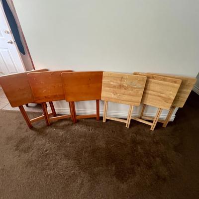 6 Set of Folding TV Trays