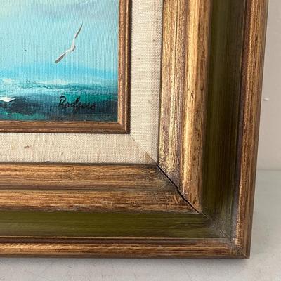 Large Sailing Ship On Rough Seas Signed By Rodgers