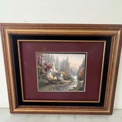 Thomas Kinkade The Forest Chapel Certificate Authenticity Print