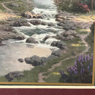 Thomas Kinkade The Forest Chapel Certificate Authenticity Print
