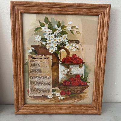 Gail Monroe Art Prints Apple Charlotte & Raspberry Tart
