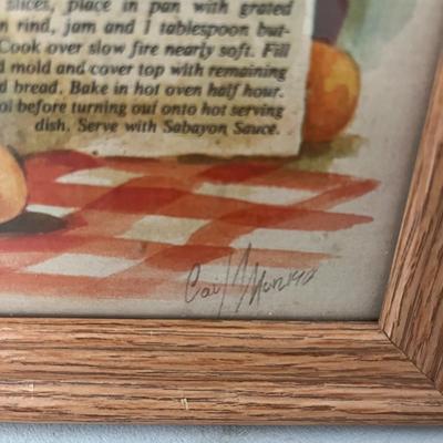 Gail Monroe Art Prints Apple Charlotte & Raspberry Tart