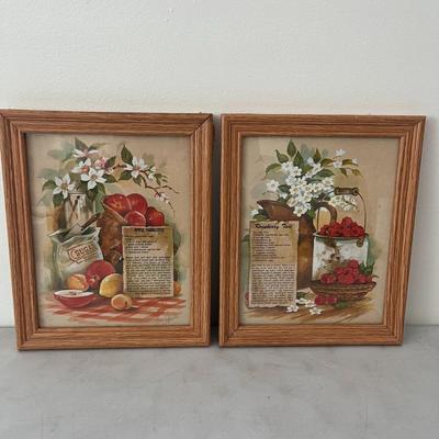 Gail Monroe Art Prints Apple Charlotte & Raspberry Tart