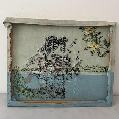 Dixie Queen American Steamboat Stitched Art