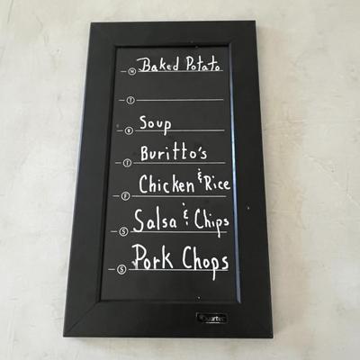 Menu Board Black
