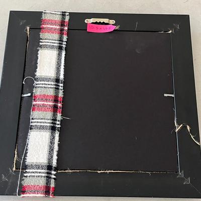 Christmas Snowman Burlap Frame