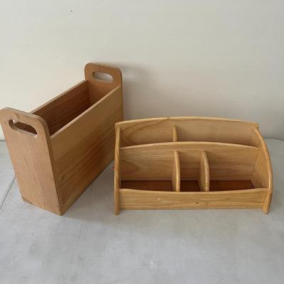 Wood Desk Organizers- Pack of 2