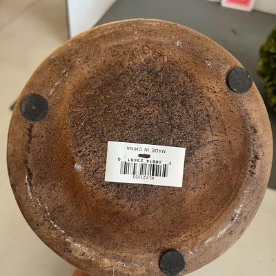 2 Water Can Planter & Flower Pot With Green Artificial Plant