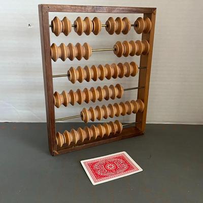 Vintage Wood Abacus Beads