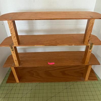 Wooden Floor Mount Pine Shelf Organizer