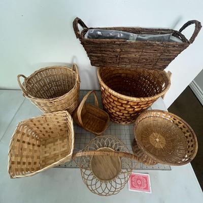Various Vintage Storage baskets- Set of 7