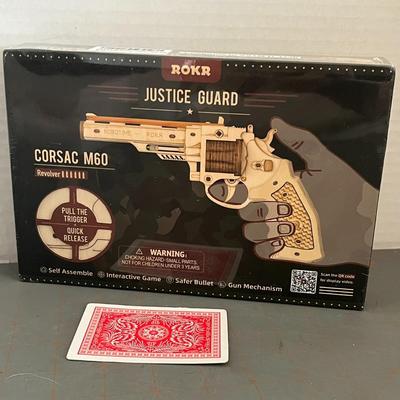 ROKR Justice Guard Corsac M60 Revolver Self Assemble Gun Rubber Band Model NEW!