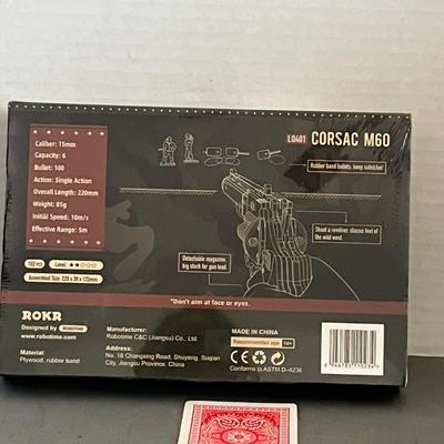ROKR Justice Guard Corsac M60 Revolver Self Assemble Gun Rubber Band Model NEW!