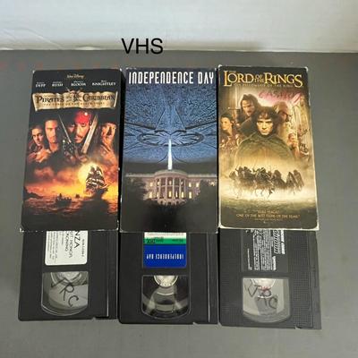 3 VHS Tapes