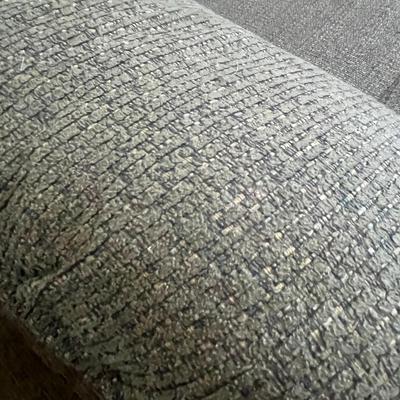 Olive Green /Tan Rocker/Recliner Sofa