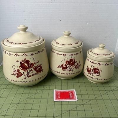 3 Piece Kitchen Jars by David Davir