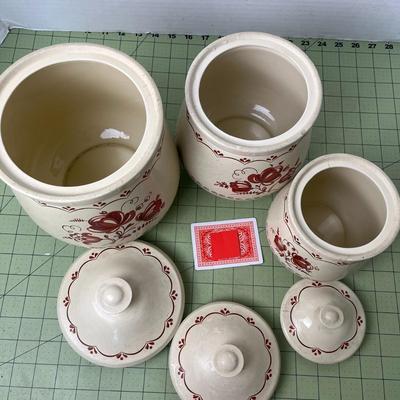 3 Piece Kitchen Jars by David Davir