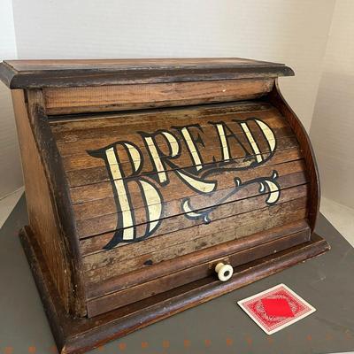 Vintage Wooden Bread Box