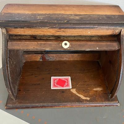 Vintage Wooden Bread Box