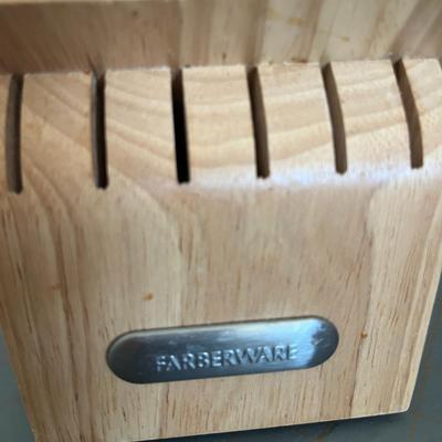 Farberware Red Handle Stainless Steel Knife Set