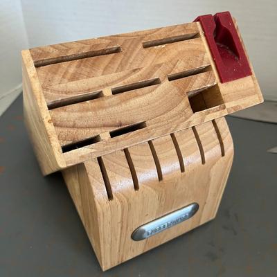 Farberware Red Handle Stainless Steel Knife Set